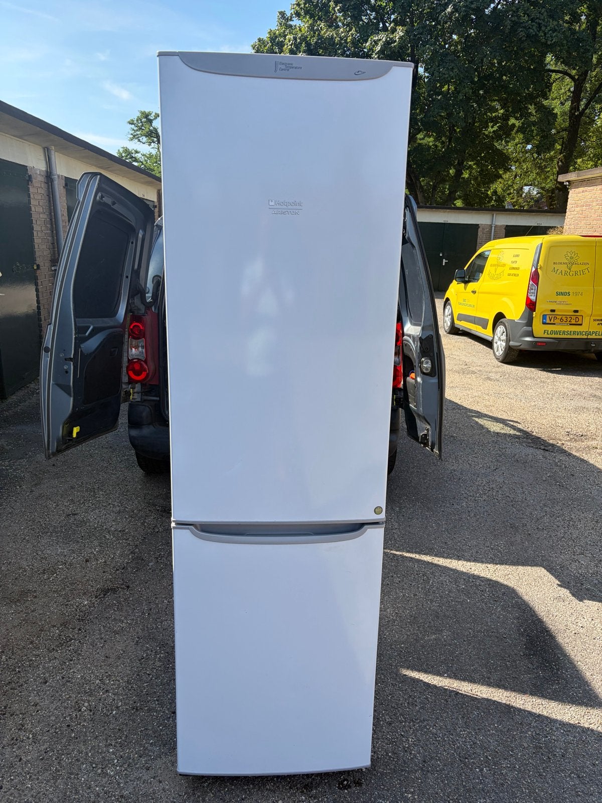 Hotpoint Ariston Koel-vriescombinatie A++ 201 cm hoog, Ophalen, Gebruikt, 200 liter of meer, 60 cm of meer