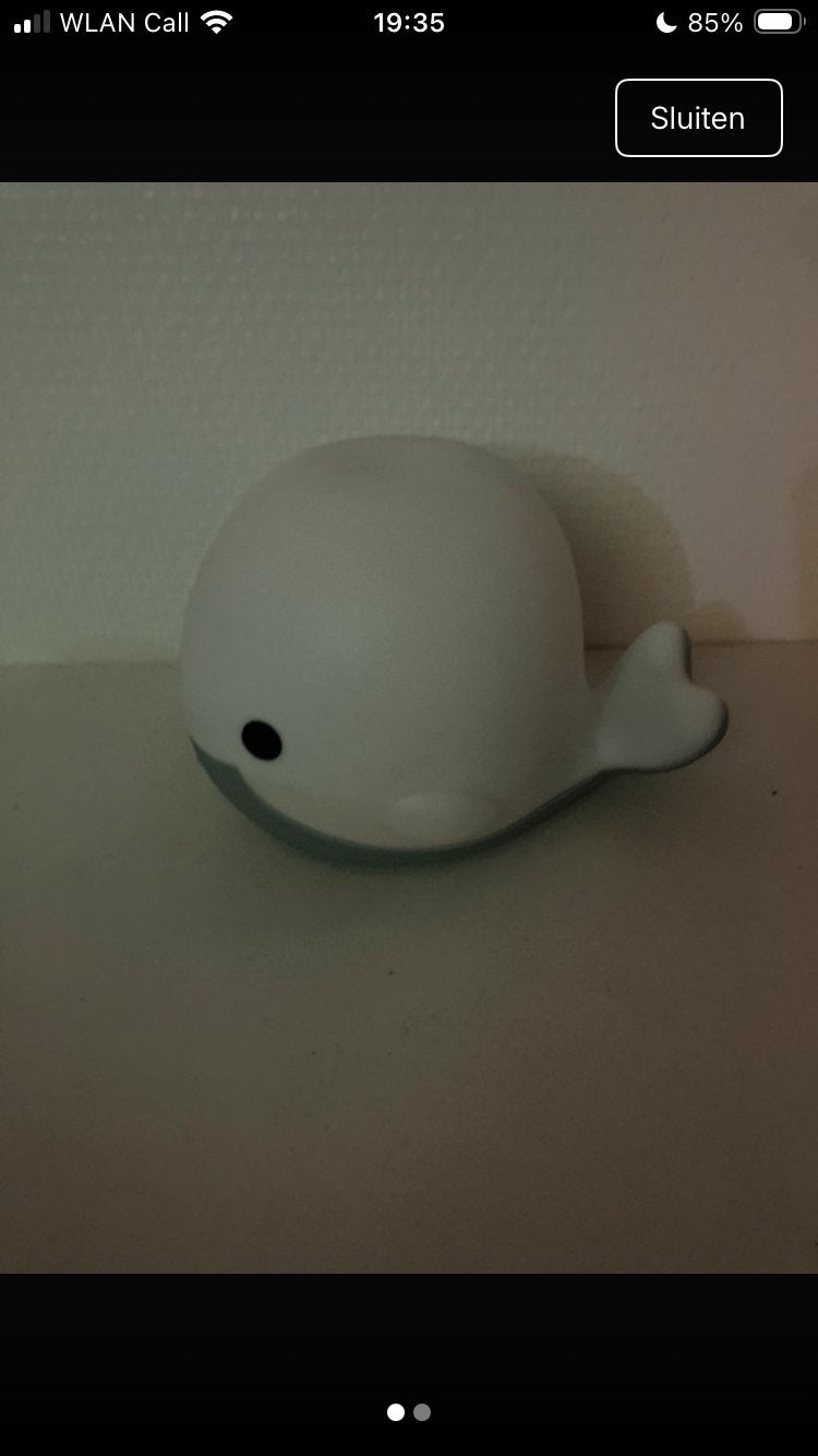 Nieuw led nachtlampje walvis, Ophalen of Verzenden, Nieuw, Lamp