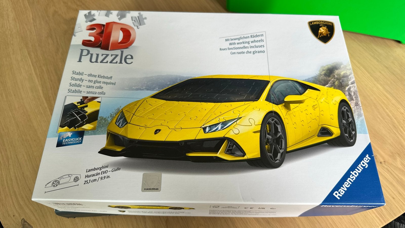 Ravensburger 3D Puzzel Lamborghini, Ophalen of Verzenden, Meer dan 50 stukjes, Nieuw, 6 jaar of ouder