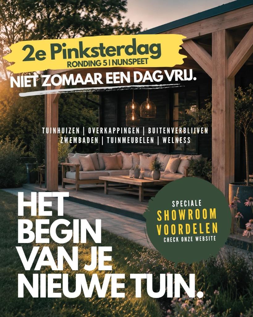 VOORDEEL OP 2E PINKSTERDAG, Ophalen, Nieuw, Tuinhuis, 3 ramen of meer