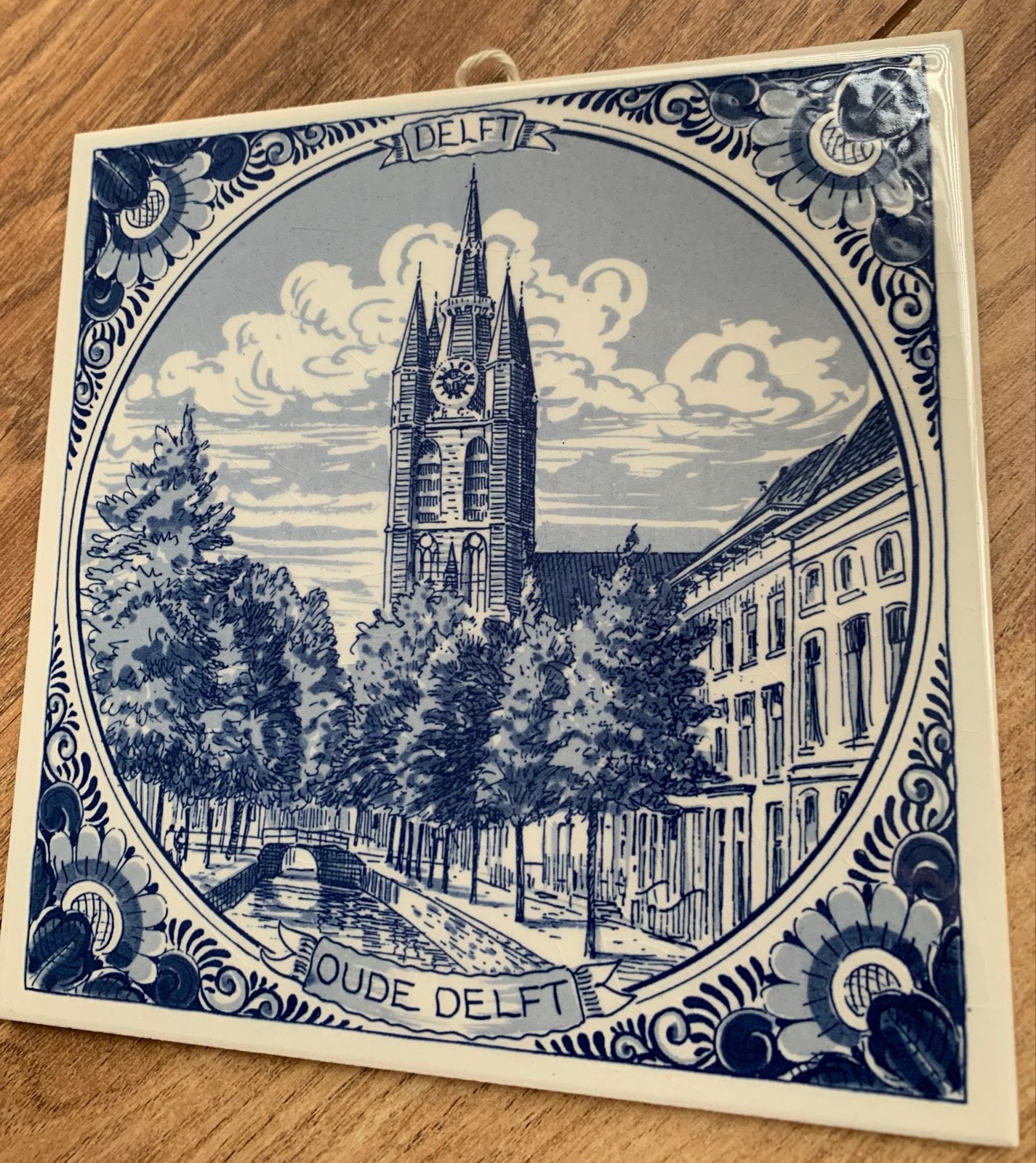 Delfts blauw tegeltje Oude Delft - Schoonhoven Keramiek, Antiek en Kunst, Ophalen of Verzenden