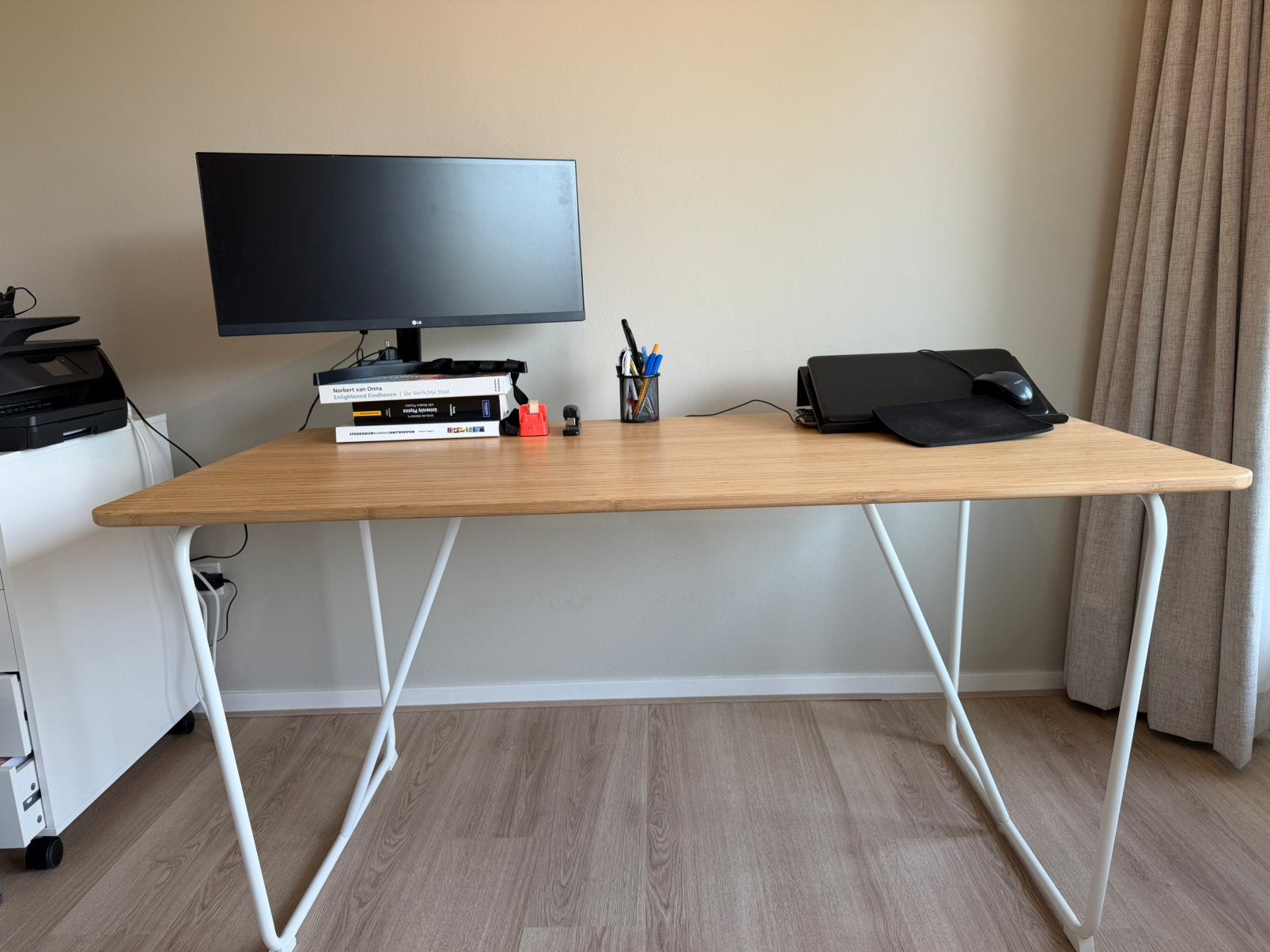 Bamboe ÖVRARYD tafel van IKEA, Huis en Inrichting, Ophalen, Zo goed als nieuw