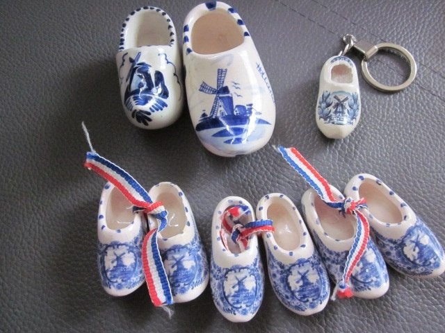 9 delfts blauwe klompjes:, Ophalen of Verzenden, Nieuw