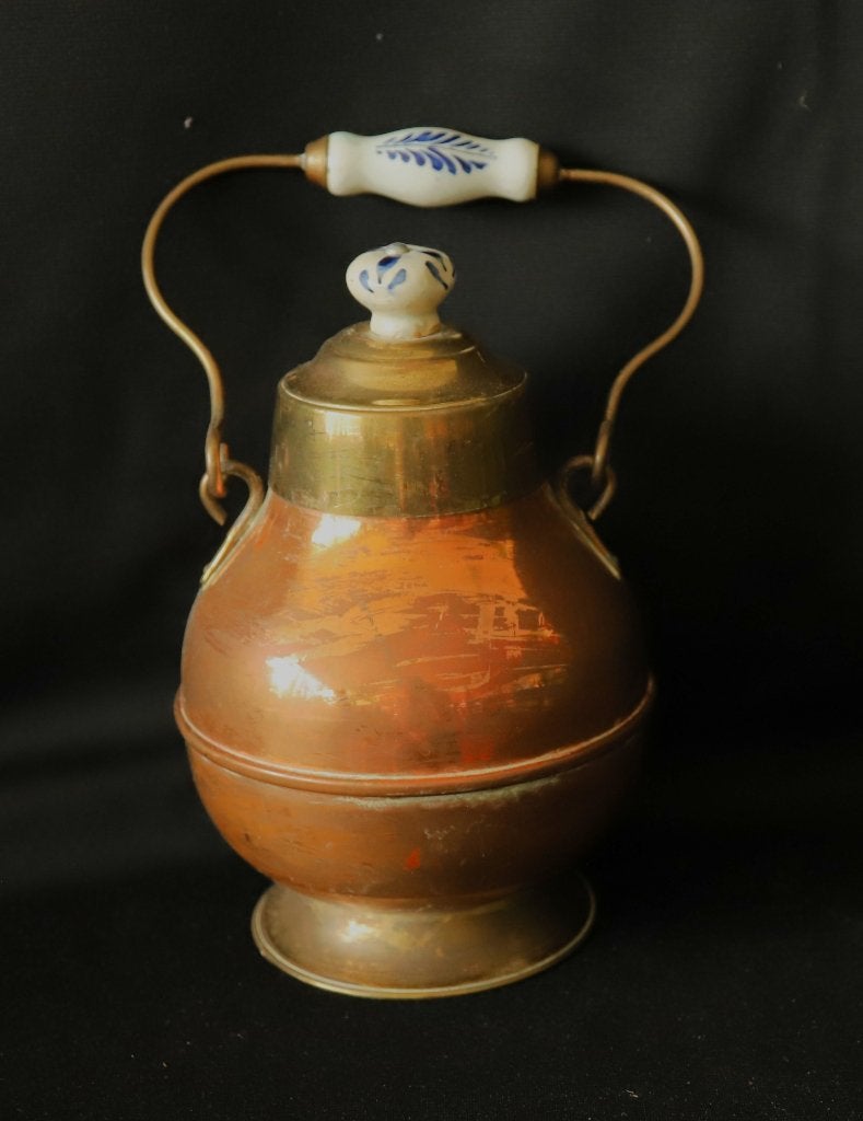 Koperen doofpot, Ophalen of Verzenden, Koper