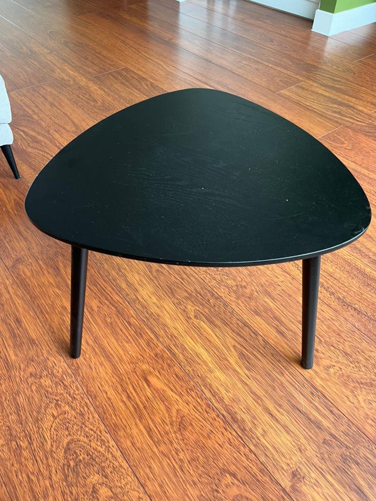 Zwarte salontafel Jysk, Ophalen, Gebruikt, 100 tot 150 cm, 50 tot 100 cm