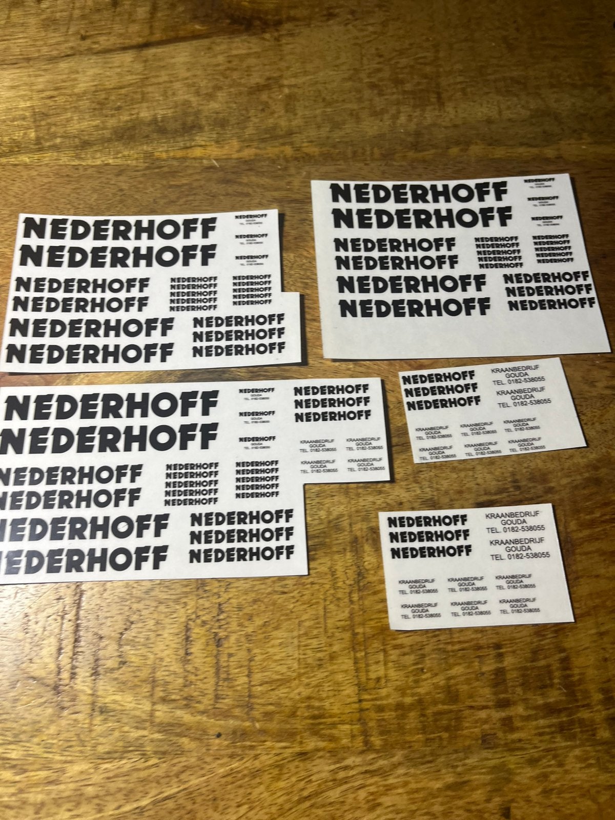 Decals van nederhoff, Ophalen of Verzenden, Nieuw, Hijskraan, Tractor of Landbouw, Wsi