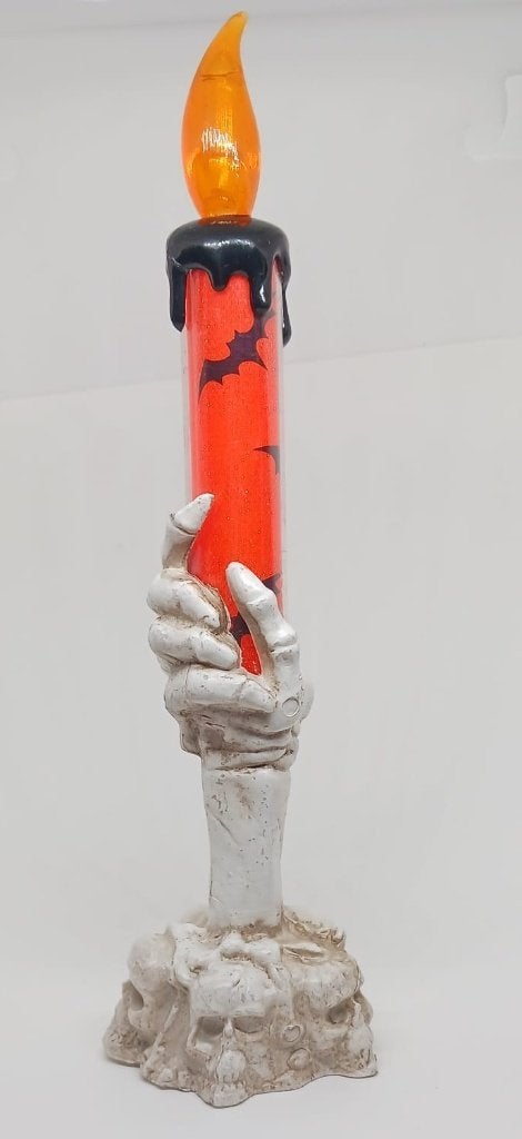 Halloween kandelaar LED skelet hand, Ophalen of Verzenden, Nieuw, Versiering, Halloween of Griezel