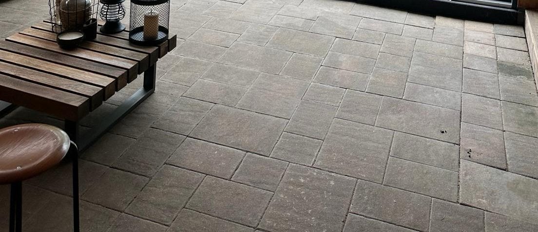 Tegels wildverband terracotta, Ophalen, Zo goed als nieuw