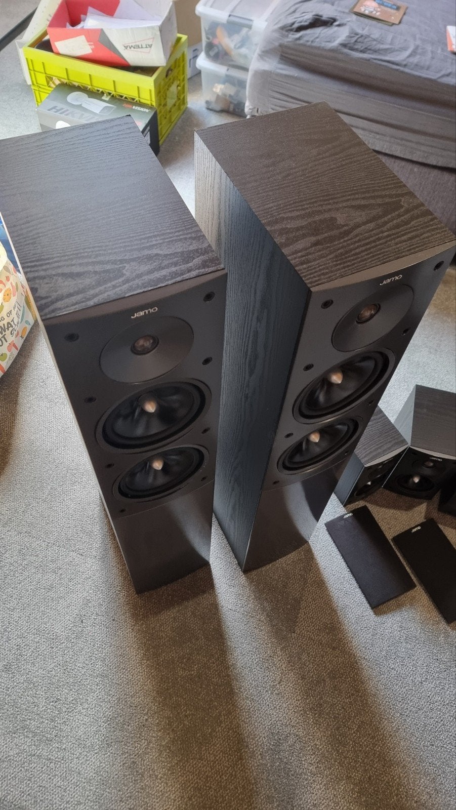 Jamo S 506 HCS 3 Home Cinema Systeem - 5.0 Speakerset, Audio, Tv en Foto, Luidsprekers, Ophalen, Gebruikt, 120 tot 150 watt, Speakerset