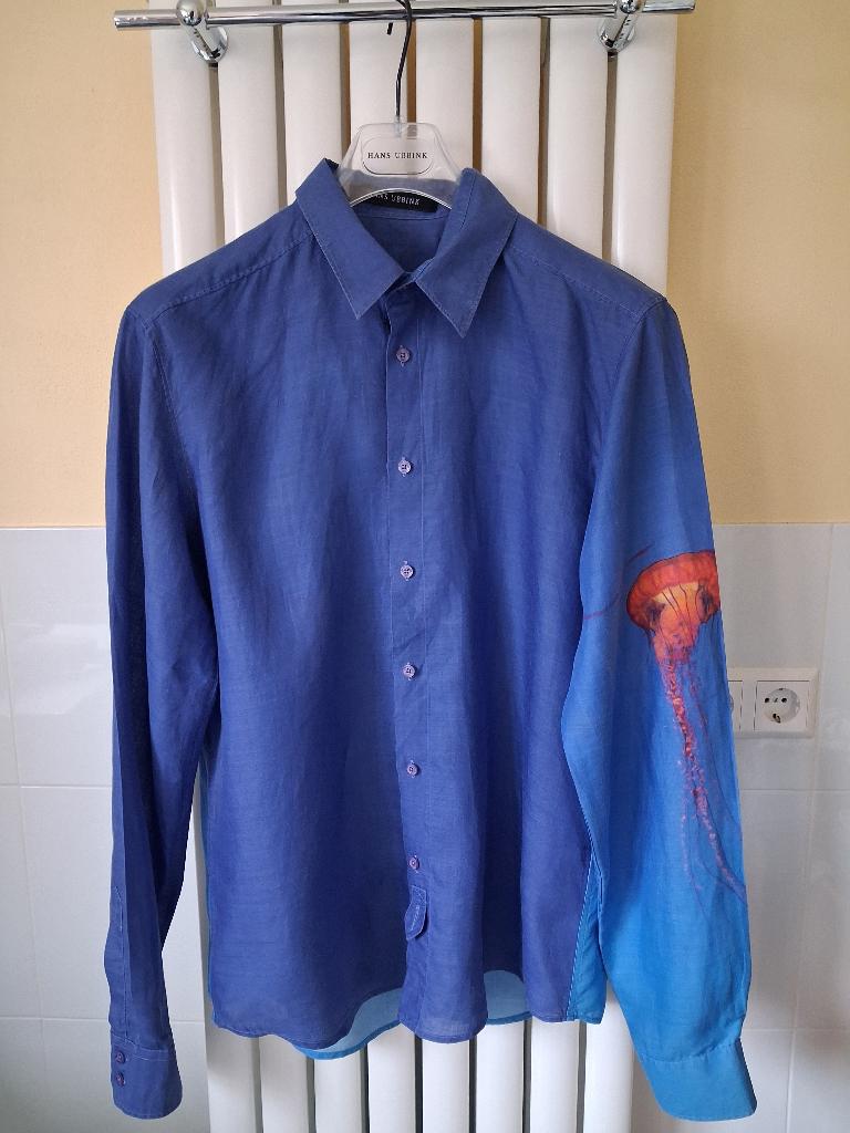 Hans Ubbink heren blouse in NIEUWSTAAT maat XXL Dutch Design, Blauw, Hans Ubbink, Nieuw, Ophalen of Verzenden