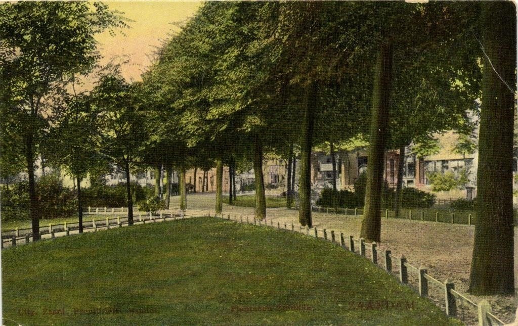 Plantsoen Zuiddijk. Zaandam. - ongelopen, Ophalen of Verzenden, 1920 tot 1940, Ongelopen, Noord-Holland