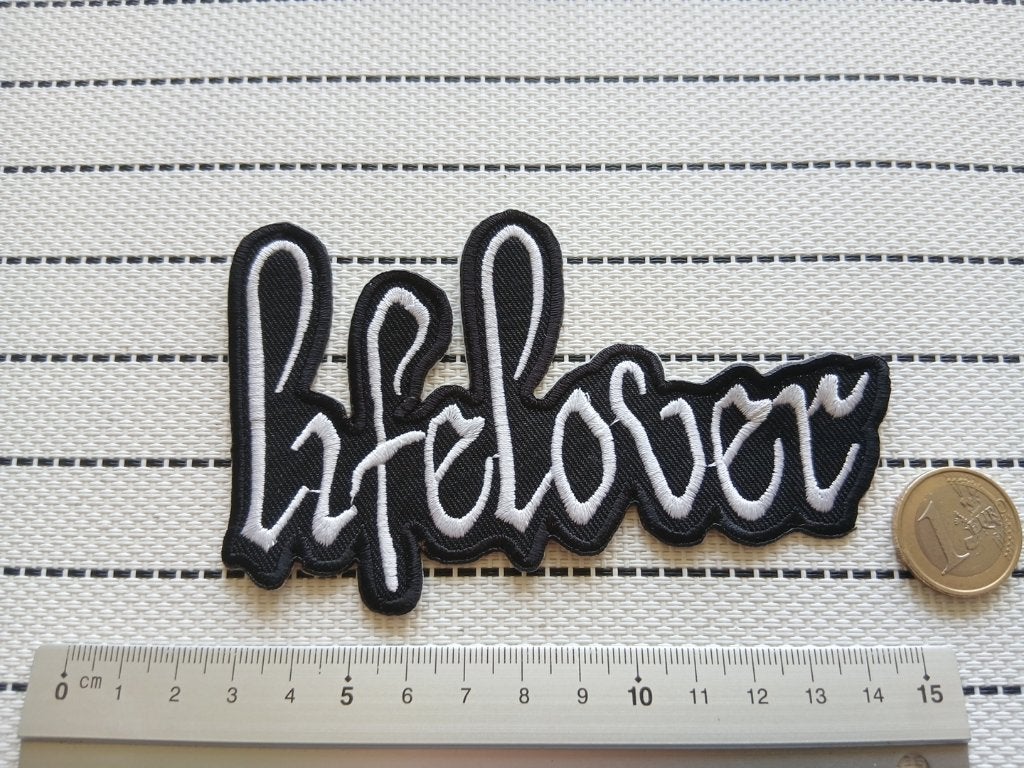Lifelovervrij mooie shaped embrodered patch L4- metal, Ophalen of Verzenden, Nieuw, Kleding