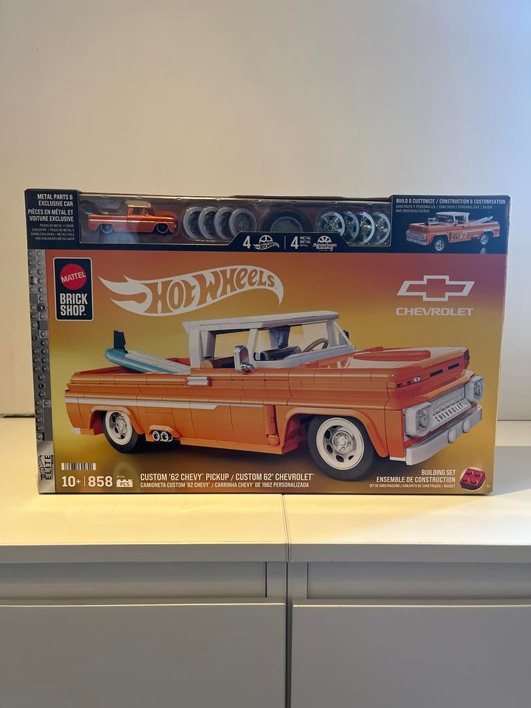 Hot Wheels Mattel Brick Shop Custom '62 Chevy Pickup, Hobby en Vrije tijd, Modelbouw | Auto's en Voertuigen, Overige merken, Auto