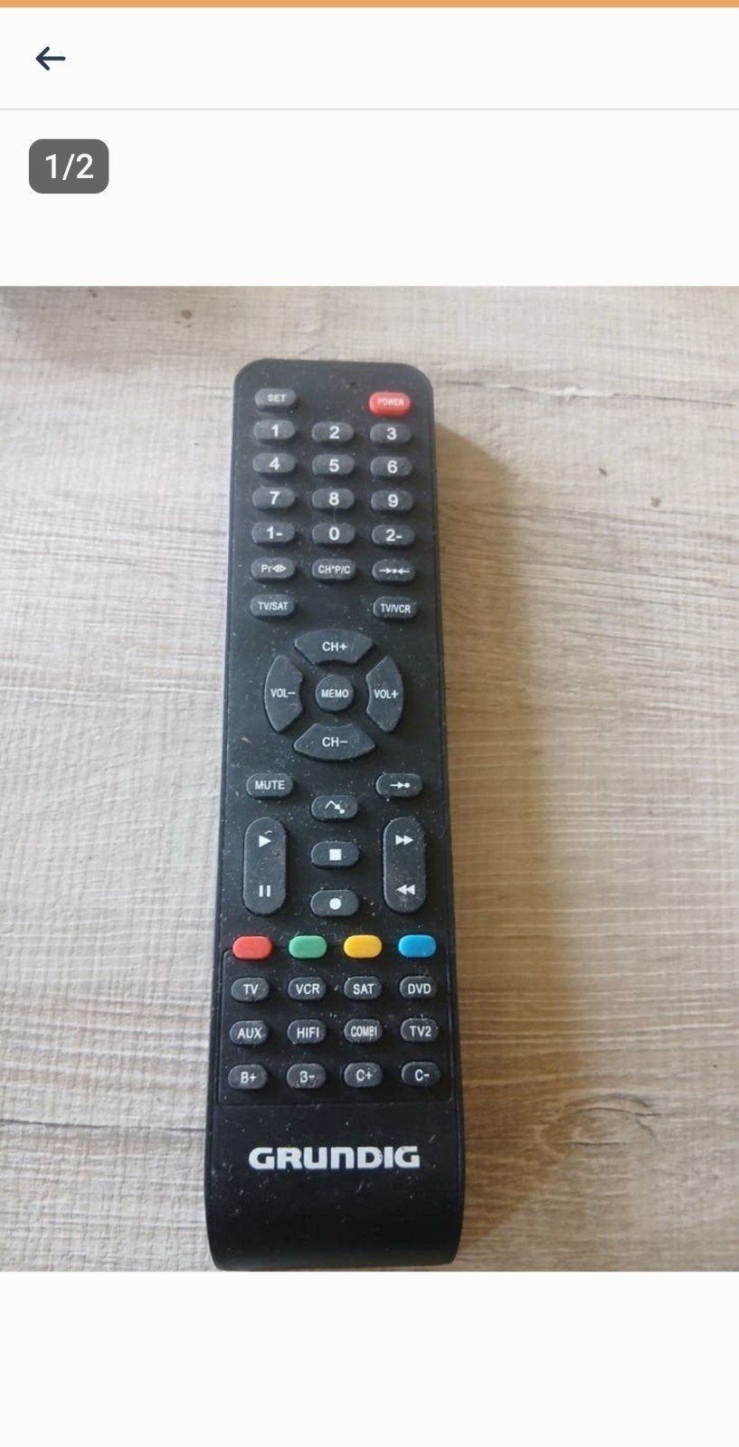Grundig afstandsbediening voor diverse apparaten, Ophalen of Verzenden, Gebruikt, Universeel, Game console