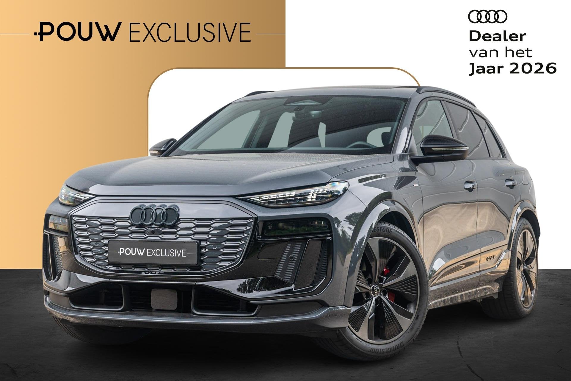 Audi Q6 e-tron 388pk S Edition Quattro 100 kWh | Panoramadak, Auto's, Automaat, Stof, Gebruikt, 23 min