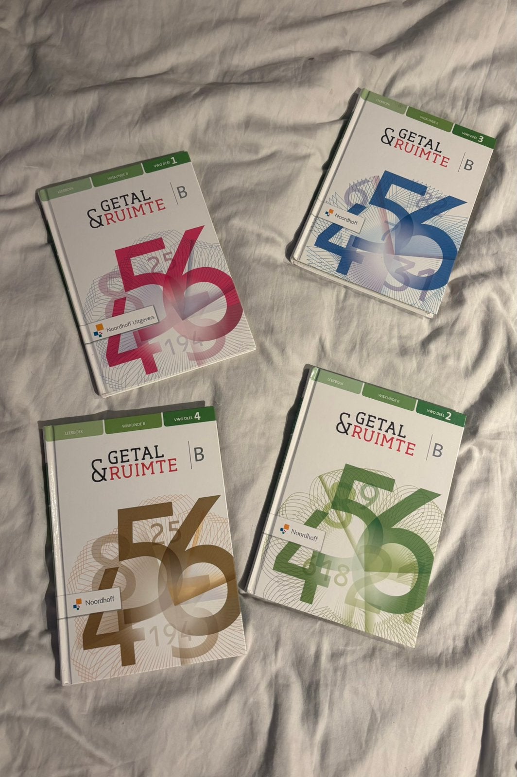 Getal en Ruimte 12e ed vwo wiskunde B deel 1, 2, 3 en 4, Boeken, Ophalen of Verzenden, Zo goed als nieuw, Natuurwetenschap