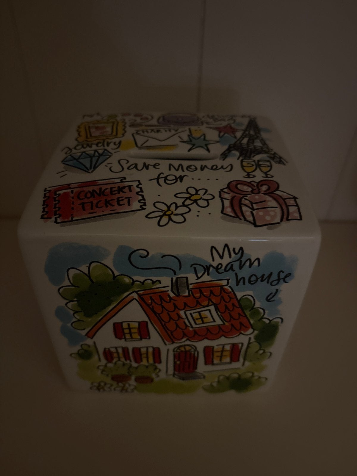 Spaarpot 'My Dream House' - Blond Amsterdam Stijl, Verzamelen, Ophalen of Verzenden, Zo goed als nieuw, Steen, Aardewerk of Keramiek