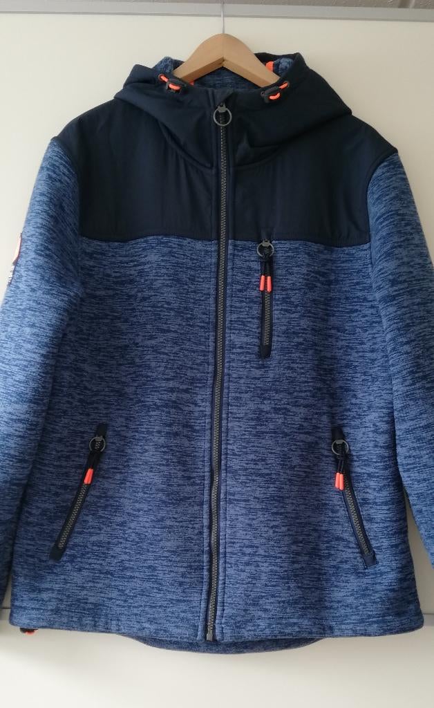 Superdry Mountain jack Maat XL, Blauw, Maat 56/58 (XL), Ophalen of Verzenden, Zo goed als nieuw