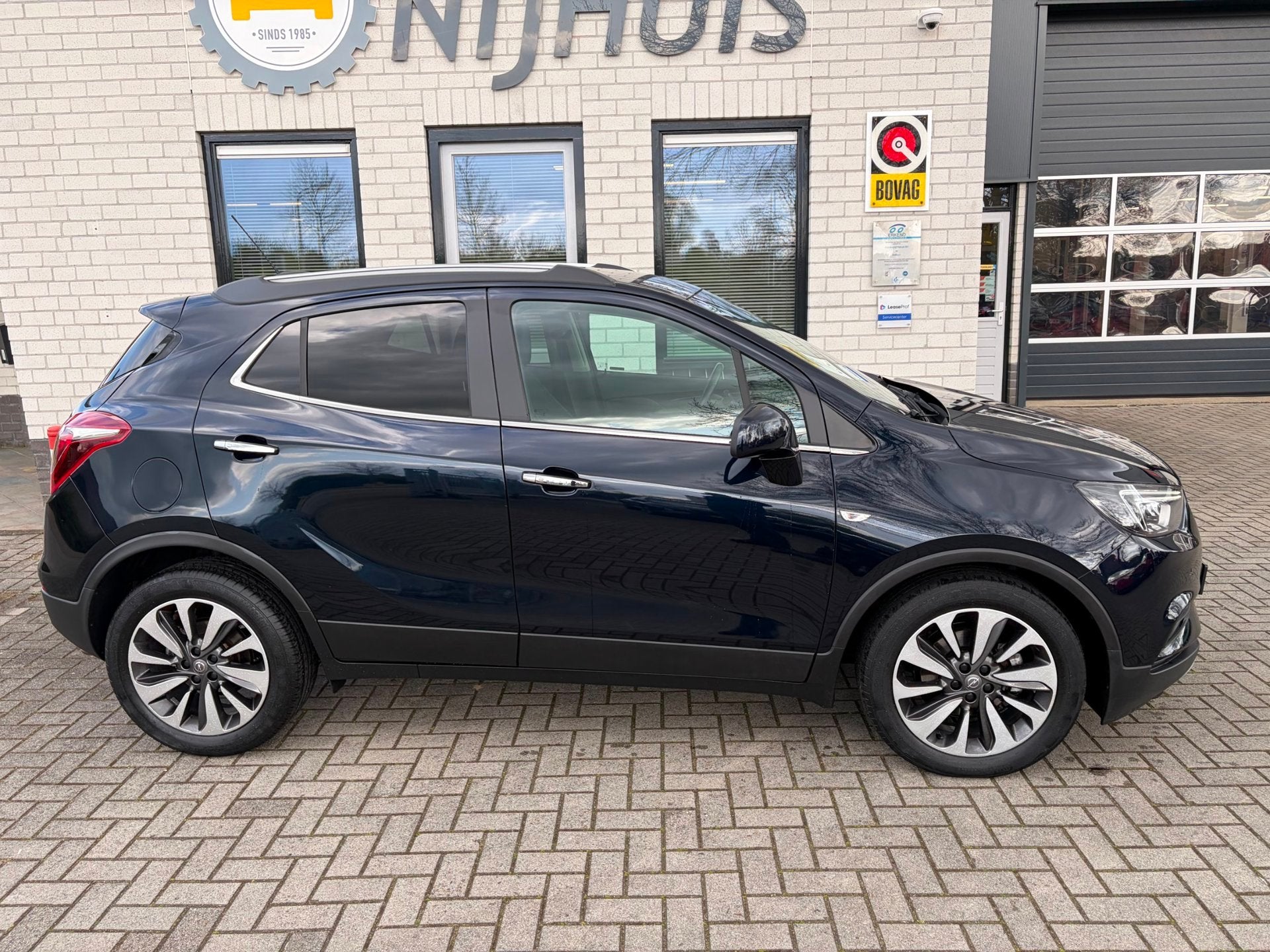 Opel Mokka X 1.4 Turbo Innovation / Carplay / Climate Contro, Auto's, Opel, 15 km/l, Gebruikt, Blauw, Leder en Stof