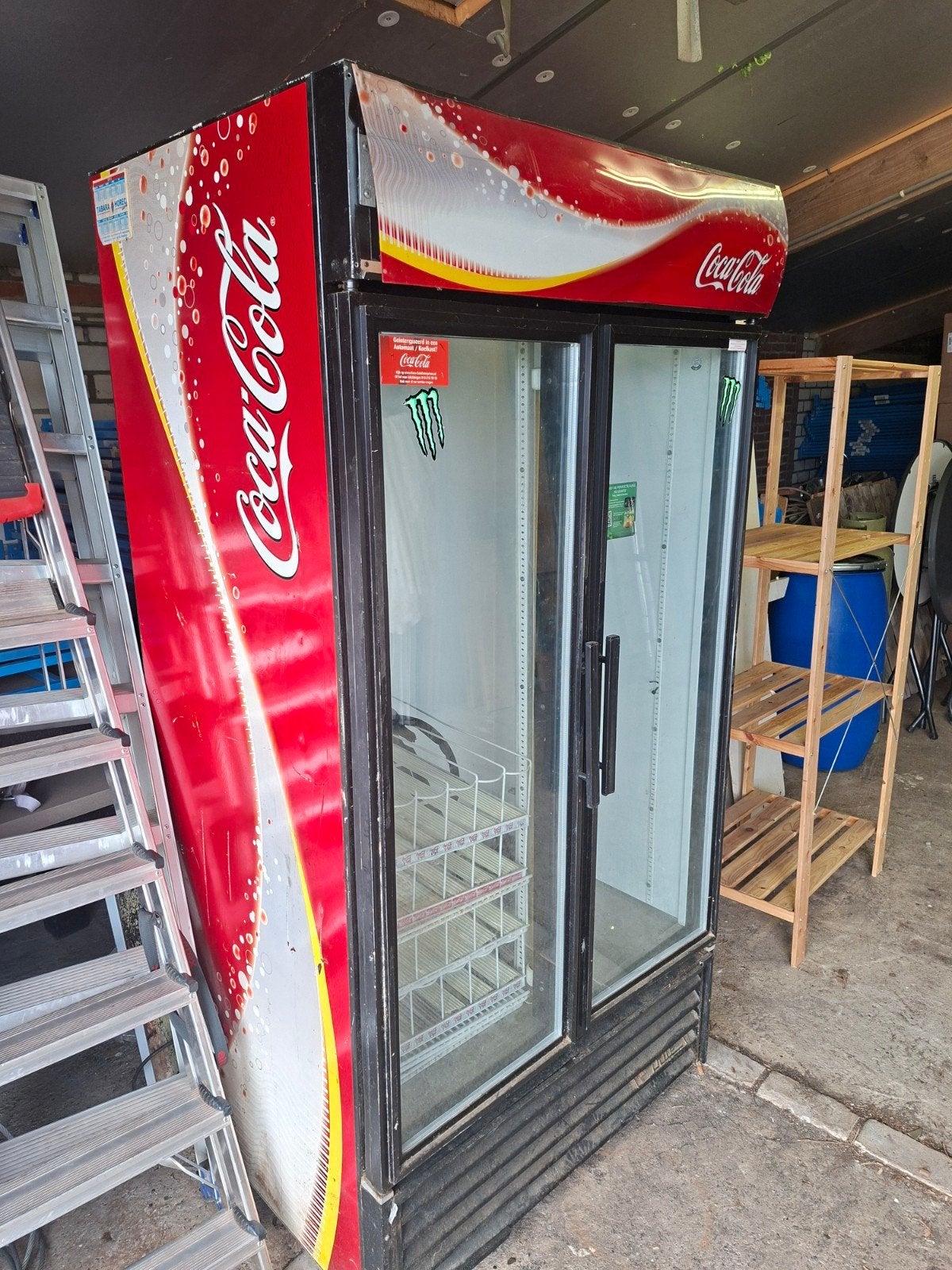 Coca-Cola koelkast - opknapbeurt nodig, Zonder vriesvak, 200 liter of meer, 60 cm of meer, Niet werkend