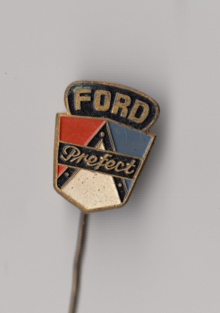 Ford Prefect koperkleurig speldje, Gebruikt, Niet vindbaar, Niet vindbaar, Speldje of Pin
