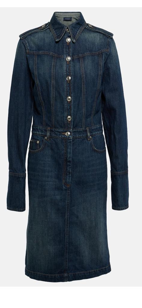 Sportmax Max Mara Denim jurk spijkerjurk US12, Nl. 42 Wow!, Kleding | Dames, Blauw, Maat 42/44 (L), Ophalen of Verzenden, Zo goed als nieuw