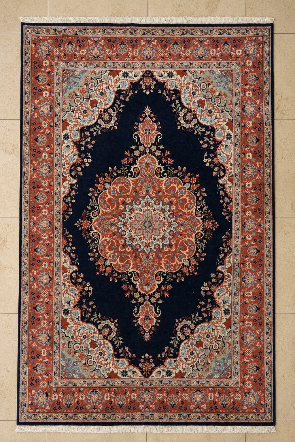 Handgeknoopt Perzisch tapijt 297 x 194 cm – wol – Iran, Ophalen, 200 cm of meer, Zo goed als nieuw, Rechthoekig