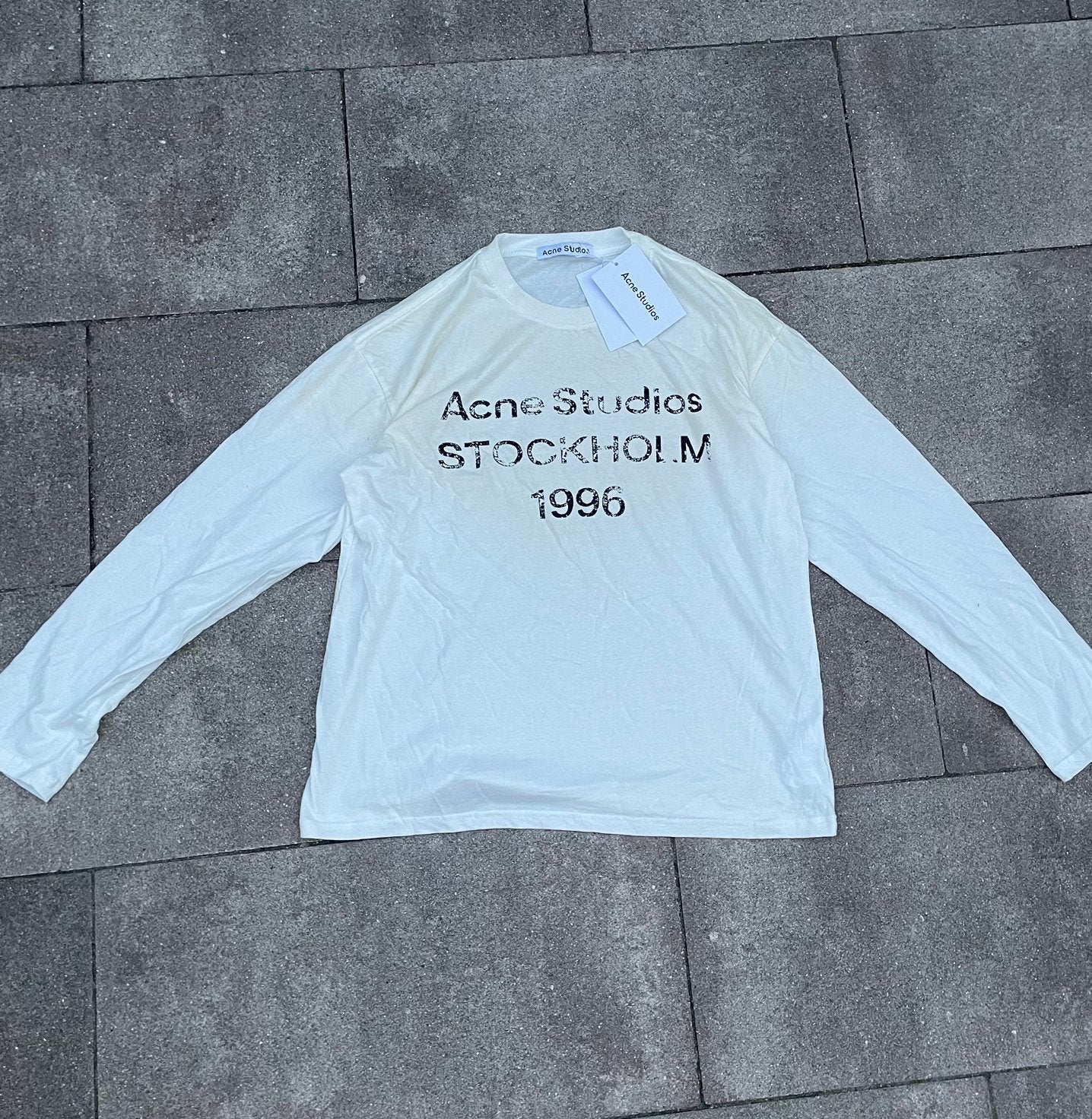Acne studios longsleeve, Ophalen of Verzenden, Zo goed als nieuw, Maat 46 (S) of kleiner, Wit