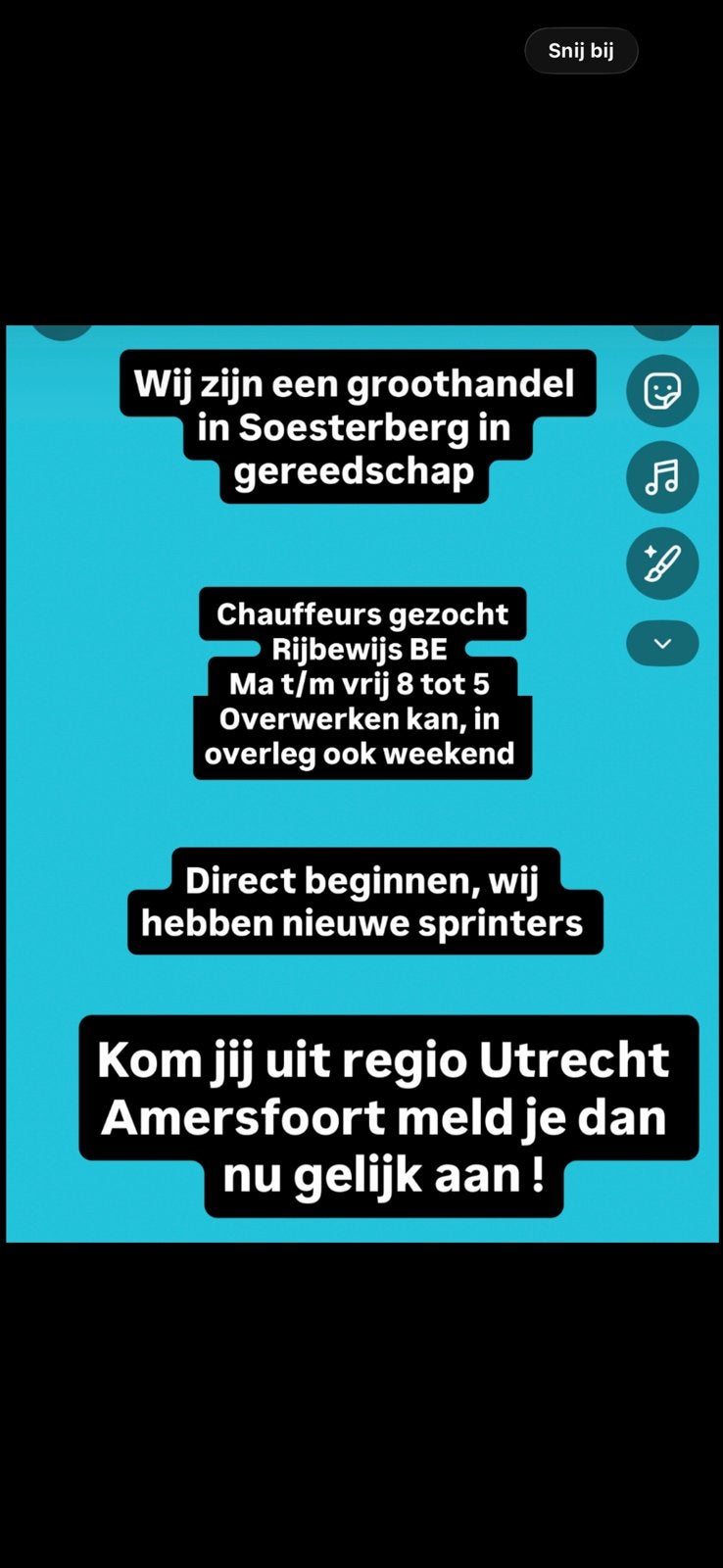 Chauffer gezocht BE direct beginnen, 33 - 40 uur, Overige niveaus, Overige vormen