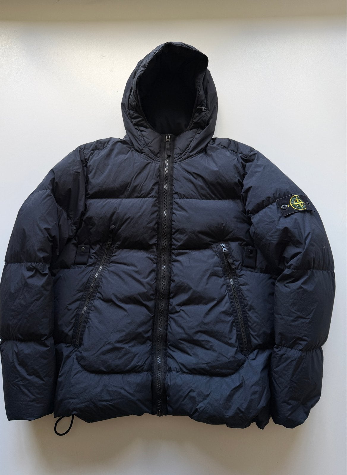 Stone Island Crinkle Reps donsjack - Maat XL, Ophalen of Verzenden, Gedragen, Maat 56/58 (XL), Blauw