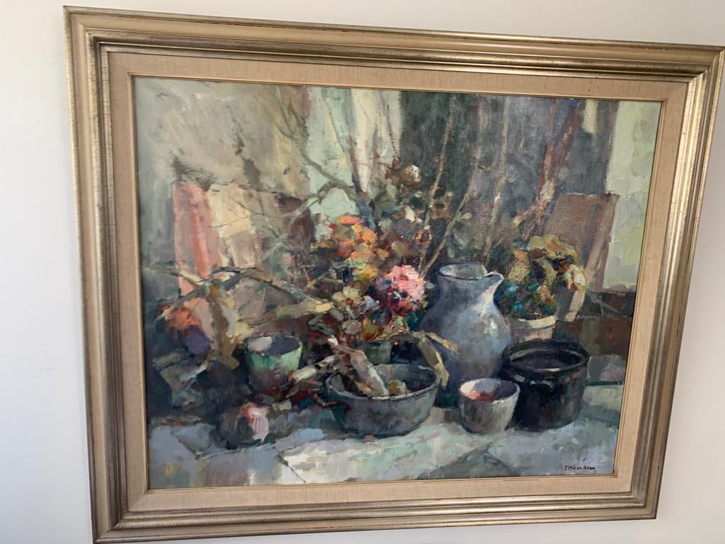 Olieverfschilderij van Frans manders gesigneerd, Antiek en Kunst, Ophalen