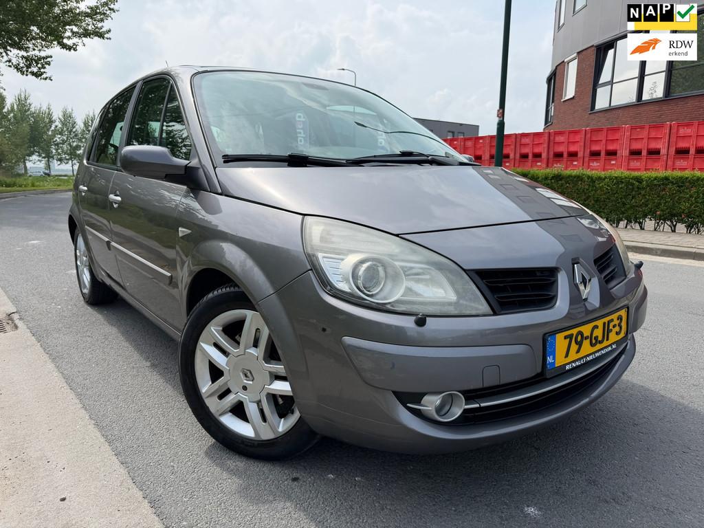 Renault Scénic 2.0-16V Tech Line BJ 2009 AUTOMAAT,PANO, AIR, Auto's, 1998 cc, 135 pk, 4 cilinders, Leder en Stof