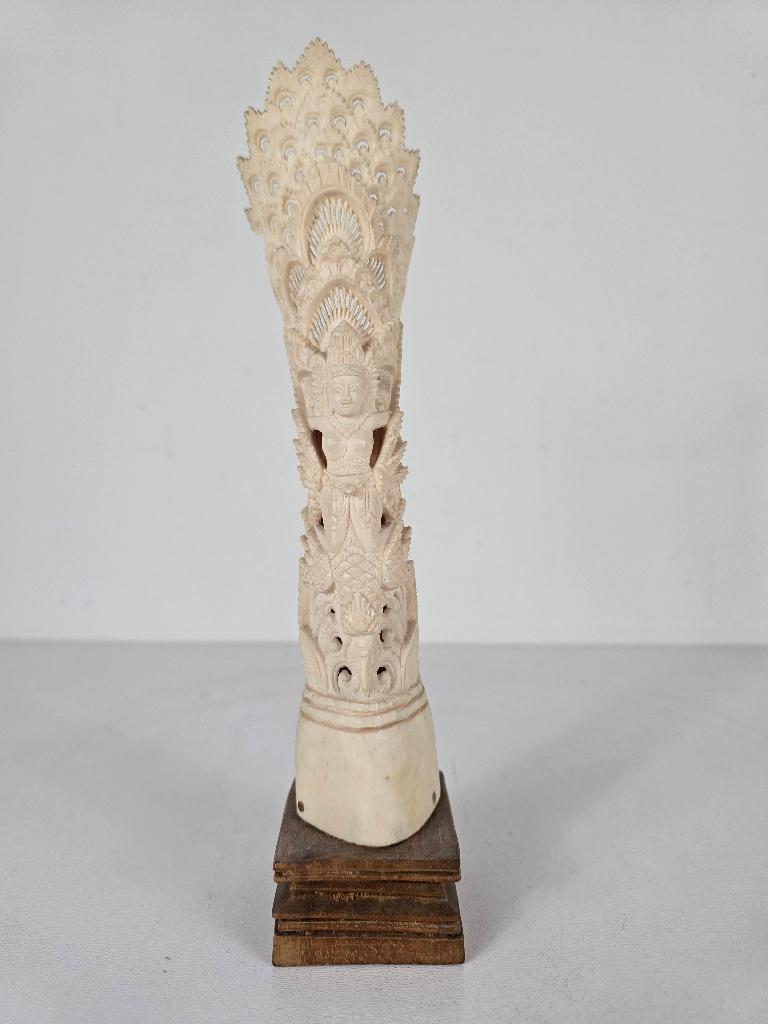 Balinese totempaal, been, Indonesië, midden 20e eeuw, Antiek en Kunst, Kunst | Beelden en Houtsnijwerken, Ophalen of Verzenden
