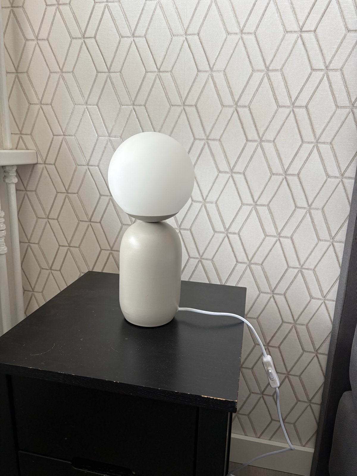 Set van 2 moderne tafellampen van Fonq, Met schakelaar, Modern, Ophalen, Beige