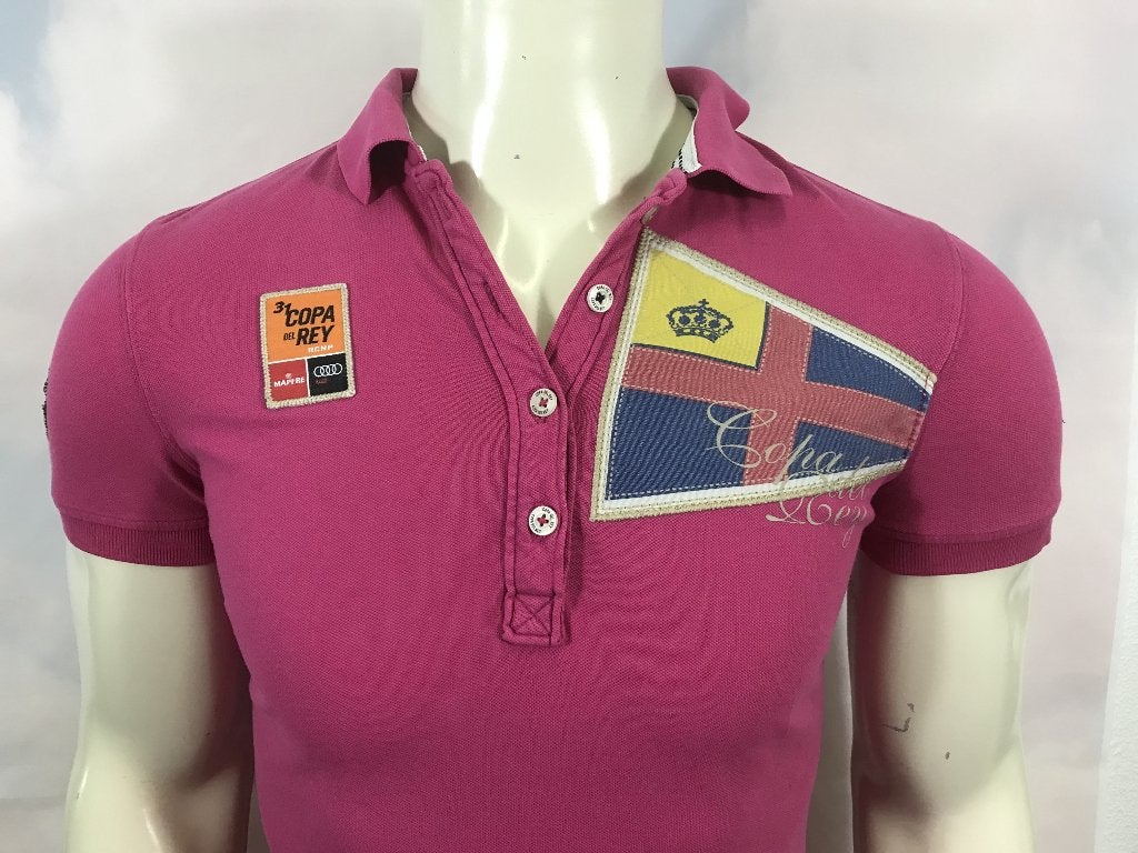 Gaastra donker roze polo maat M (3C7), Kleding | Heren, Tweedehands verkoop, Tweedehands verkoop, Ophalen of Verzenden, Roze