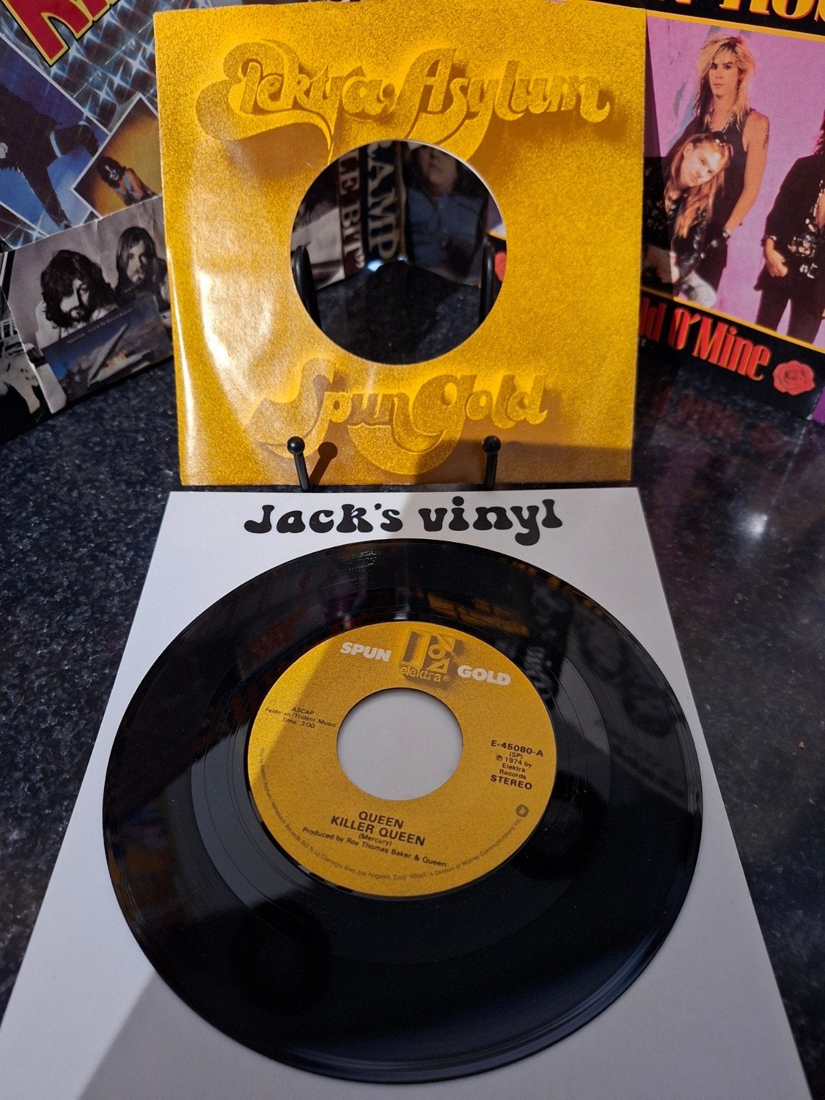 Queen - Killer Queen 7 inch vinyl single   1983, Gebruikt, 7 inch, Ophalen of Verzenden, Fotohoes