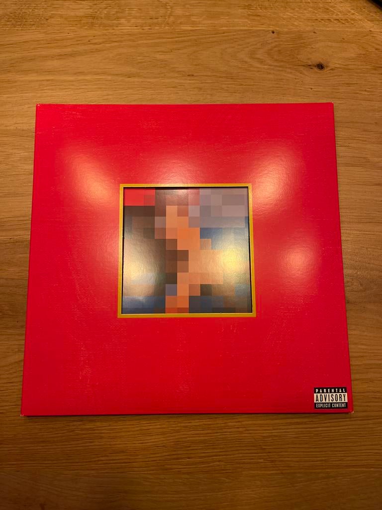 Kanye West - My Beautiful Dark Twisted Fantasy vinyl, Ophalen of Verzenden, 2000 tot heden, Zo goed als nieuw, 12 inch