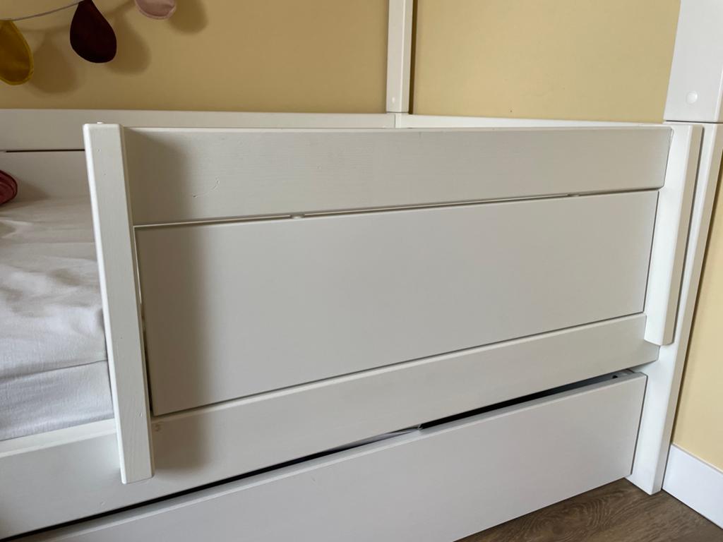 Lifetime bedfront / uitvalbeschermer - wit - smal - gesloten, Ophalen, Gebruikt, Minder dan 140 cm, Minder dan 70 cm