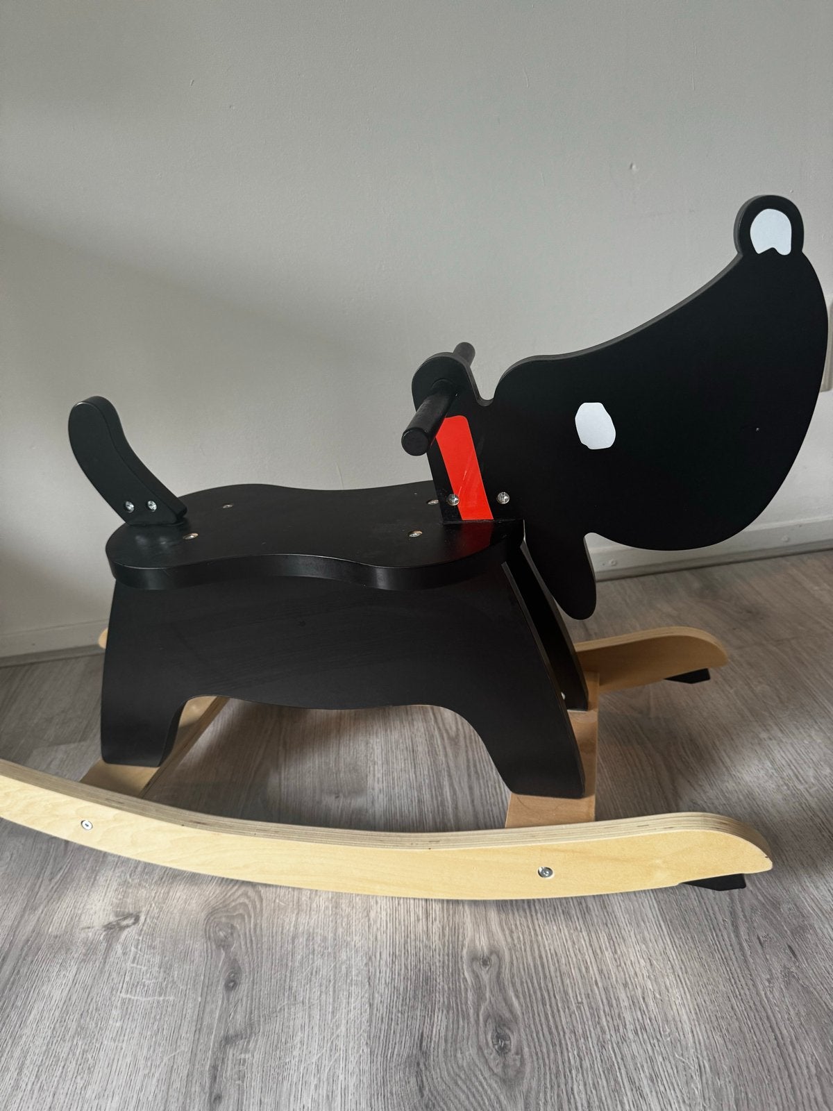 Houten hobbelhond zwart takkie HEMA nieuw - Speelgoed, Ophalen, Nieuw, Jongen of Meisje