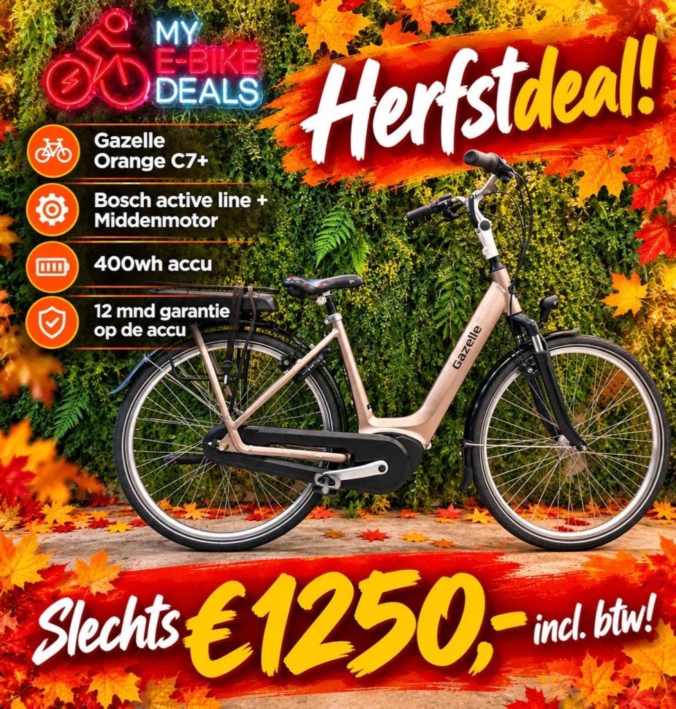HERFSTDEALS! | Gazelle Orange C7 | Bosch Middenmotor + 400Wh