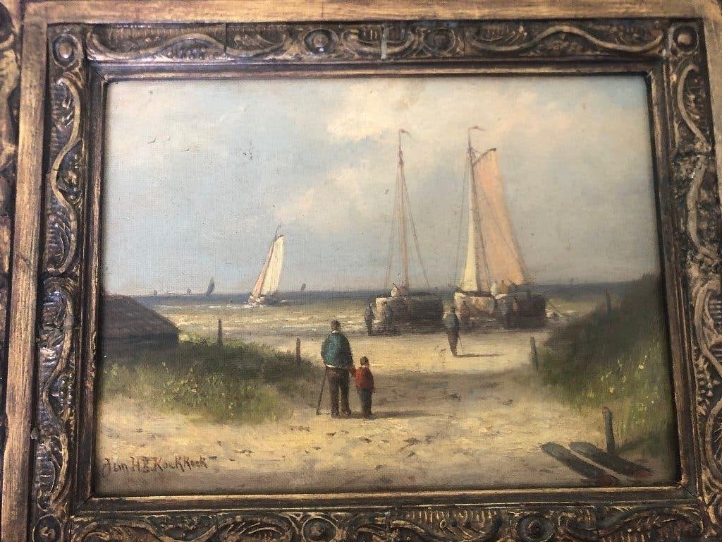 schilderij, Maritiem / water, Nederlandse school, Doek, Ophalen of Verzenden