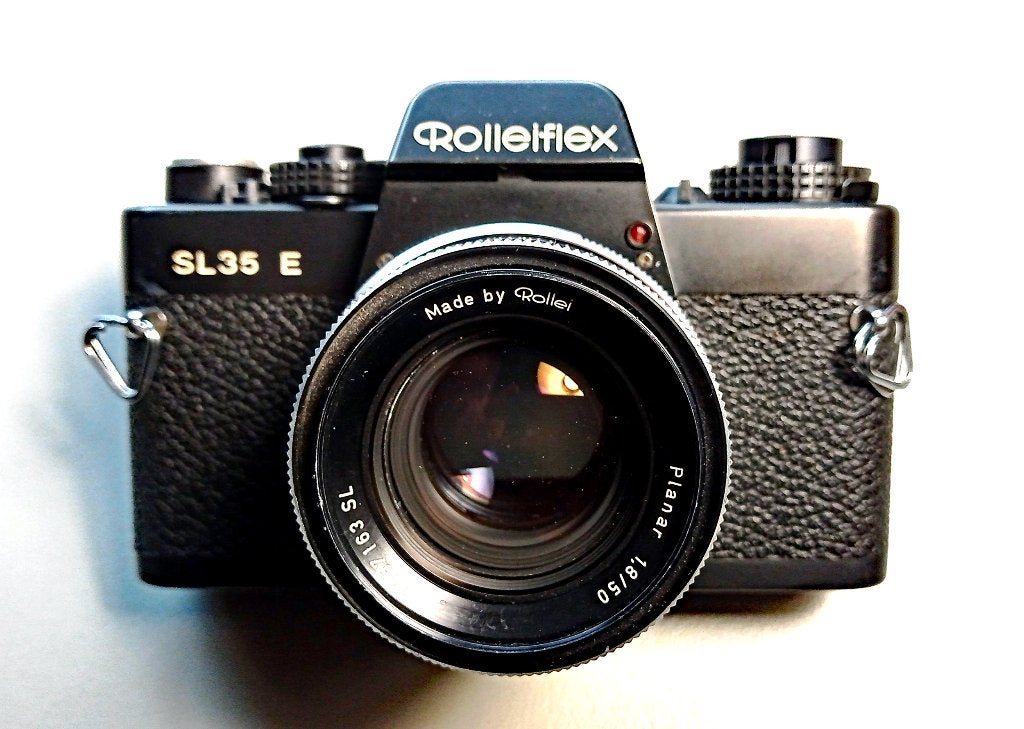 Rolleiflex SL35E met Rollei 1,8/50mm planar (Zeis!), Audio, Tv en Foto, Fotocamera's Analoog, Ophalen of Verzenden, Gebruikt, Spiegelreflex