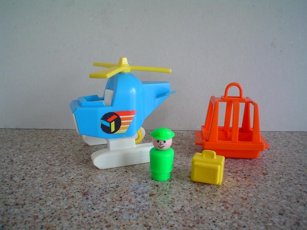 Vintage helikopter en meer..., Ophalen of Verzenden, Zo goed als nieuw, Speelset