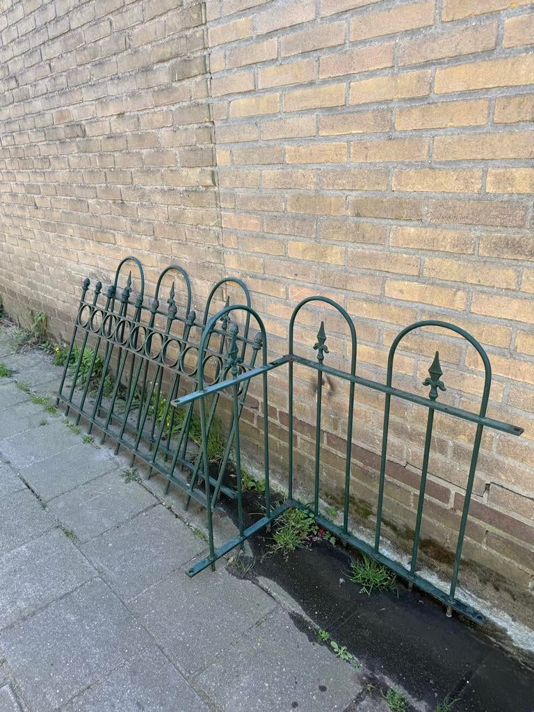 Ijzeren hekken, Tuin en Terras, Tuinhekken en Hekwerk, Ophalen, Gebruikt, IJzer, Sierhekwerk