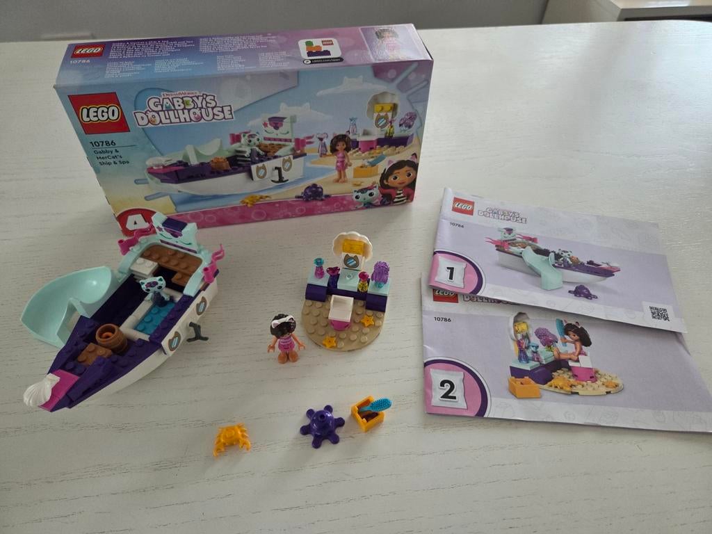 LEGO Vertroetelschip van Gabby en Meerminkat (10786), Compleet, Lego, Ophalen of Verzenden, Zo goed als nieuw