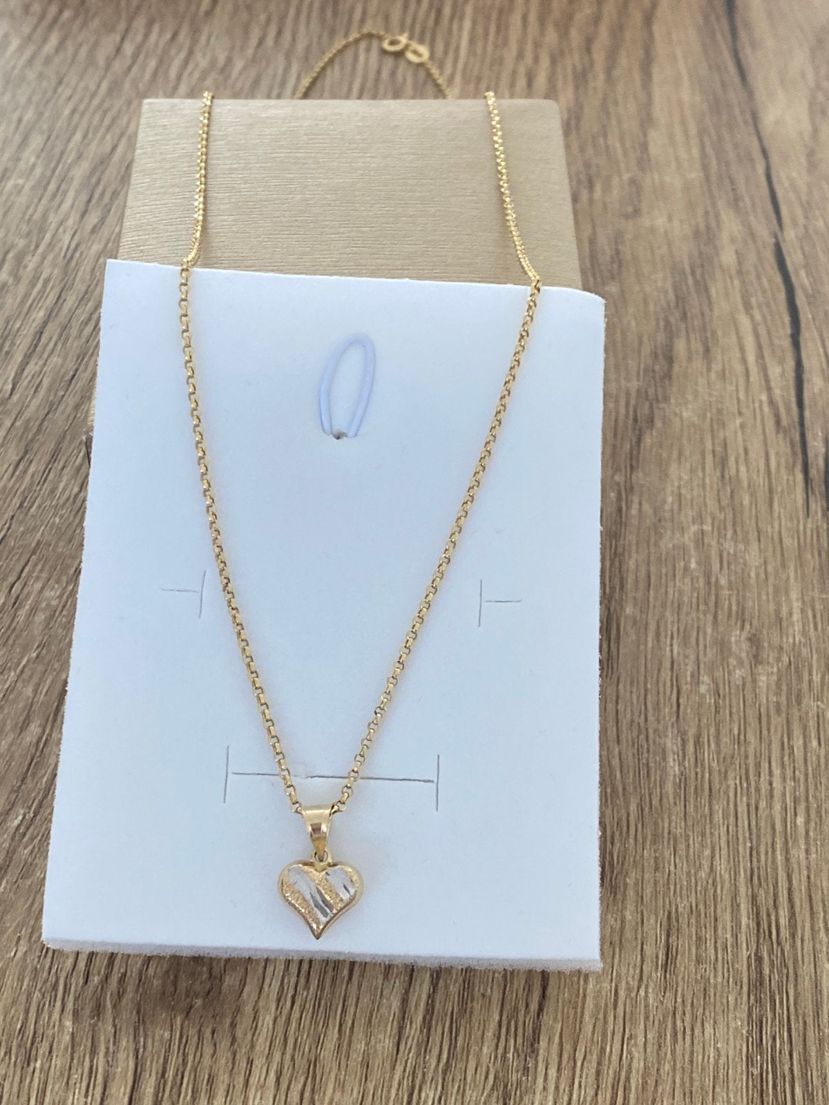 14 karaat gouden ketting met hanger, 585 goud, Met hanger, Nieuw, Ophalen of Verzenden, Goud
