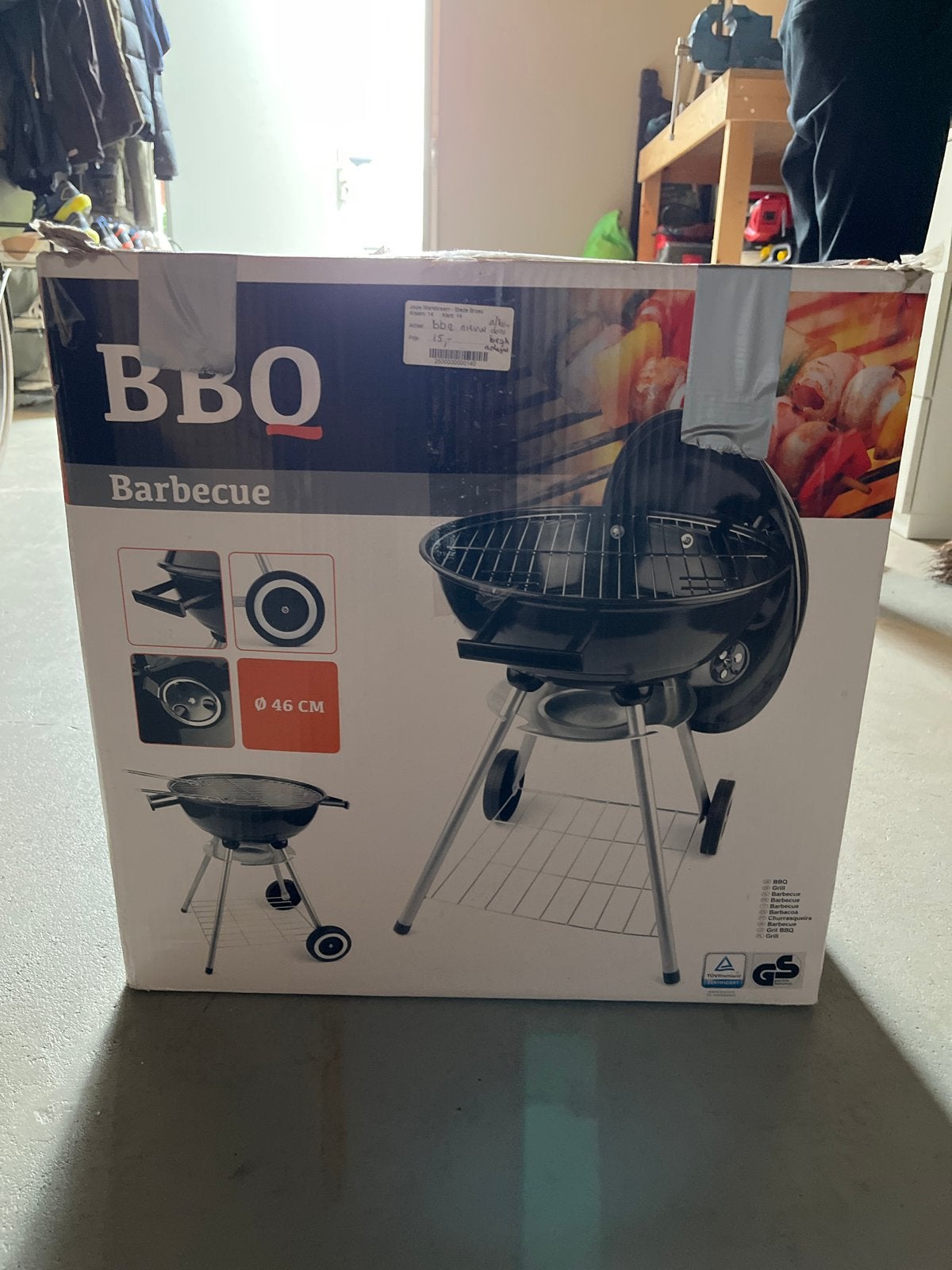 Nieuwe BBQ Barbecue Ø 46 cm - Ongebruikt in doos, Ophalen, Nieuw