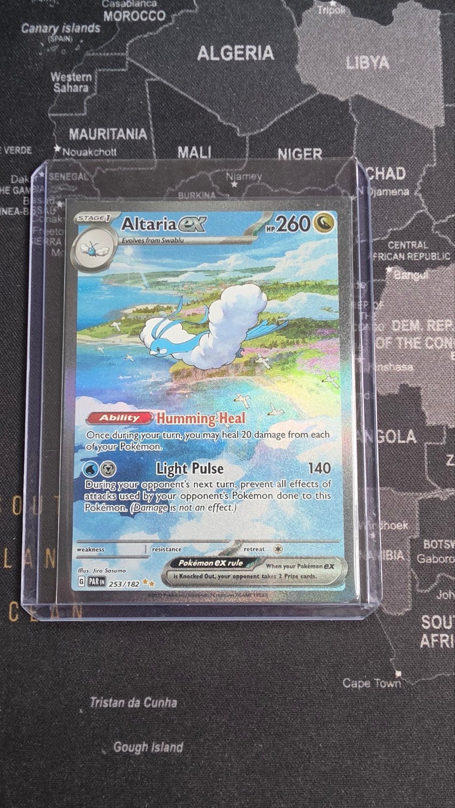 Altaria Ex 253/182 Pokémon kaart, Ophalen of Verzenden, Zo goed als nieuw, Losse kaart, Foil