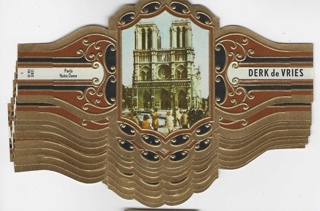reeks 618  DERK DE VRIES  128  1-10   sigarenbanden, Ophalen of Verzenden, Zo goed als nieuw, Sigarenbandjes