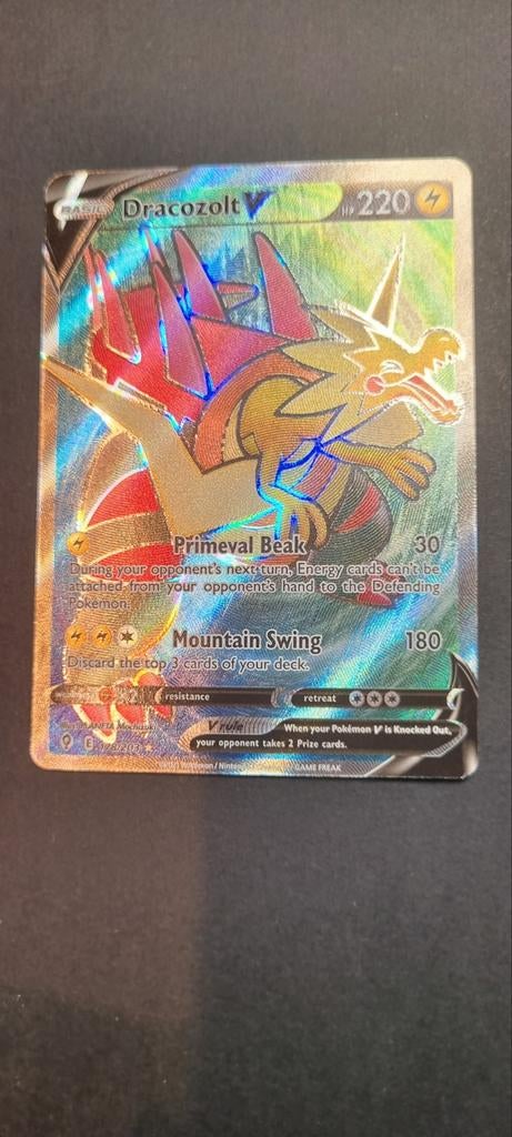 Dracozolt V 178/203 Evolving Skies Pokémon Kaart, Hobby en Vrije tijd, Verzamelkaartspellen | Pokémon, Zo goed als nieuw, Losse kaart